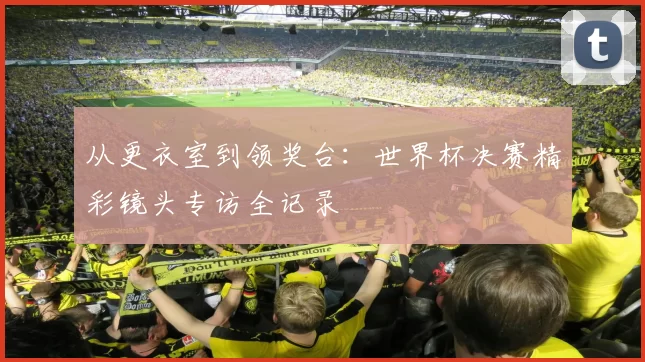 从更衣室到领奖台：世界杯决赛精彩镜头专访全记录
